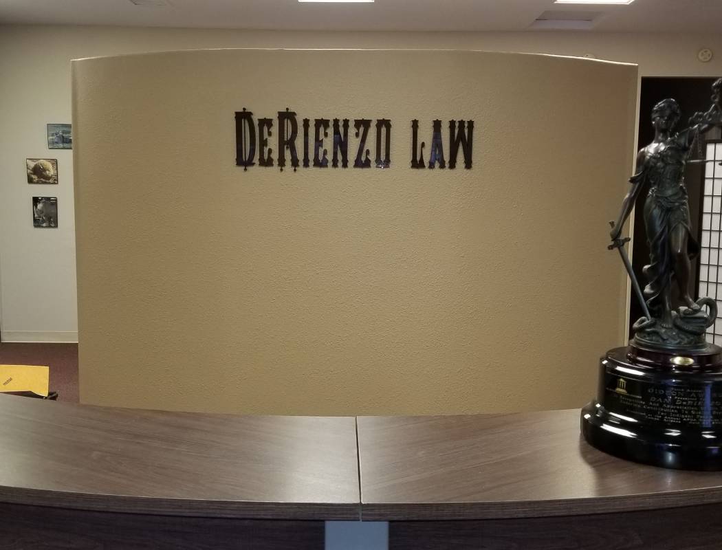 Front desk at The Law Office of Daniel J. DeRienzo